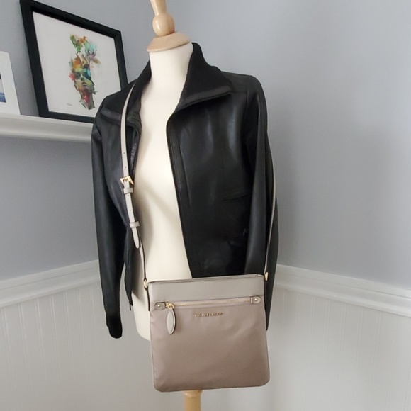 Michael Kors Connie Nylon Crossbody Bag Cement - Picture 8 of 8